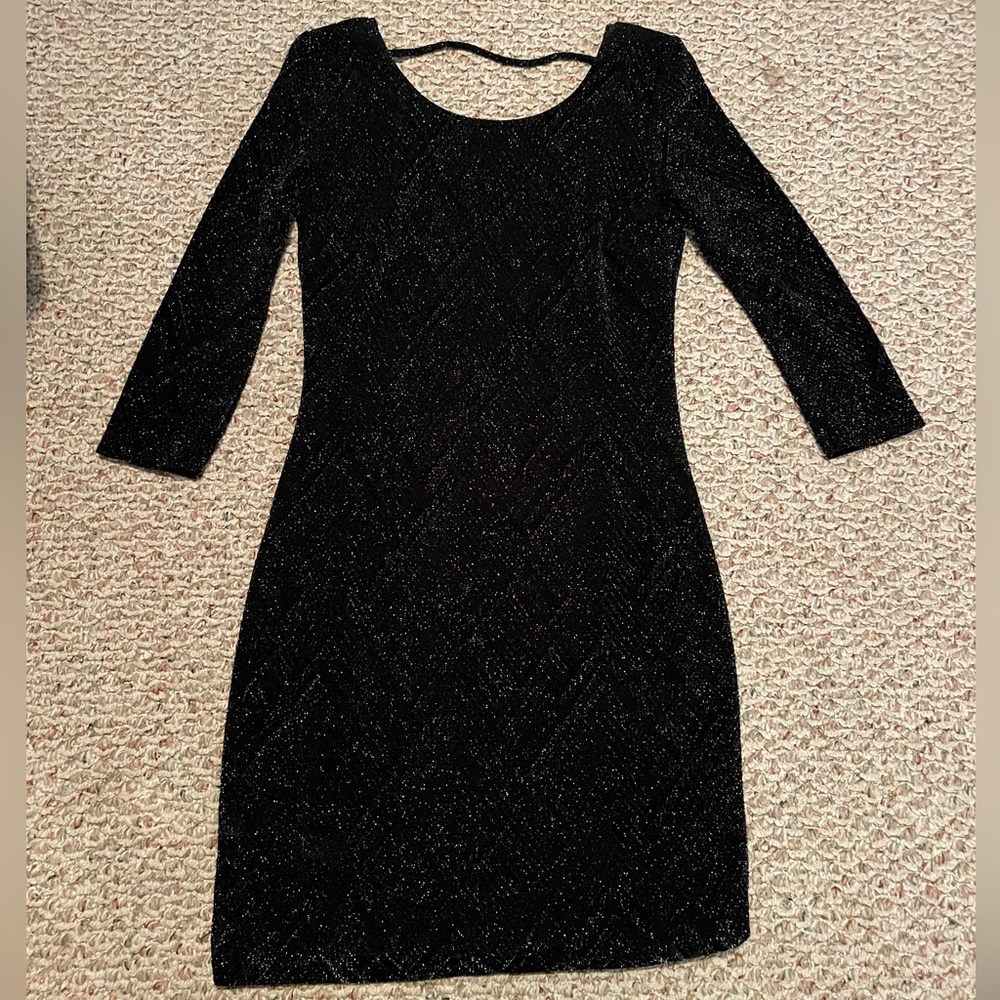 black sparkly dress